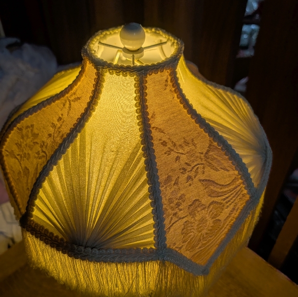 💥SOLD💥Antique Agate Lamp&Shade - Picture 4 of 7